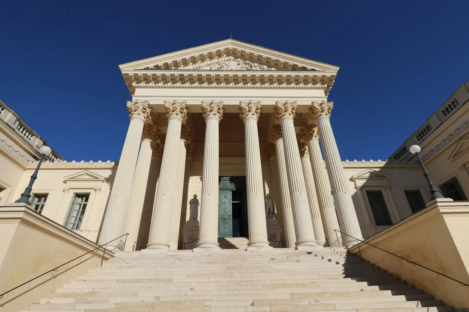 Classical courthouse columns